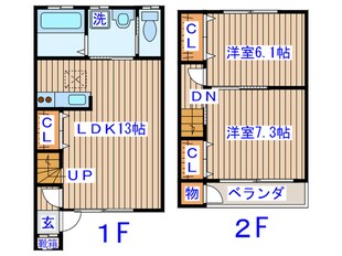 メゾンしらかしＭの物件間取画像